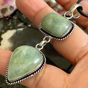 Aquamarine Crystal Pendant 2 1/2”